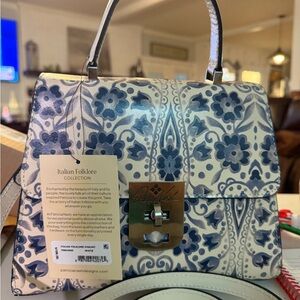 PATRICIA NASH ITALIAN FOLORE
CHAUNY CROSSBODY SATCHEL NWT